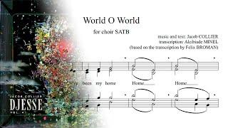 Jacob COLLIER - World O World (sheet music transcription)