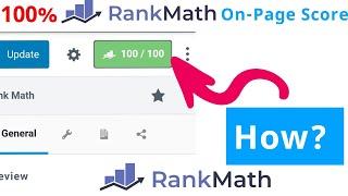 100% On-Page SEO Optimize post using RankMath SEO Plugin