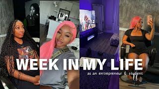 WEEK IN MY LIFE AS AN ENTREPRENEUR & STUDENT  | back 2 school , balancing work , hitting 40k , +etc