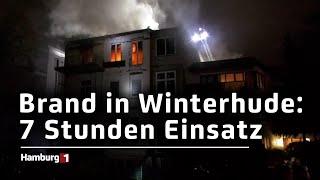 Feuer in Winterhude: Obergeschoss von Mehrfamilienhaus in Flammen