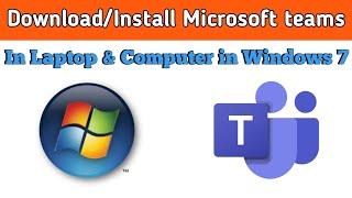 How To Download/Install Microsoft Teams On Windows 7 | It's Future |.