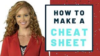 How to make a cheat sheet | STUDY TIP