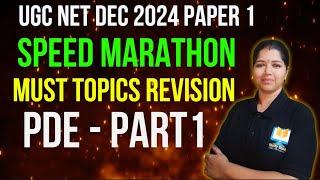 UGC NET Paper 1 Speed Marathon|People Development & Environment-Part 1| 15 Days Free Crash Course