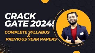 GATE 2024 Complete Syllabus and Previous Year Question Paper | GATE 2024 | #gate #gateexam