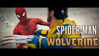 Wolverine bullies Spider-Man *Blender Animation*