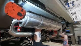 1984 Bertone X 1/9, Install the factory exhaust (it's stainless)