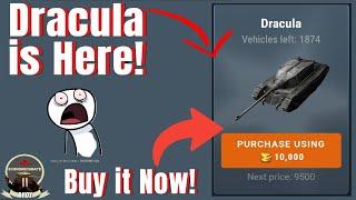 DRACULA IS IN THE WOT BLITZ AUCTION! BUY IT NOW BEFORE IT SELLS OUT!