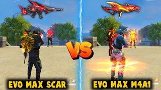 MAX M4A1- INFERNAL DRACO VS MAX SCAR-  MEGALODON ALPHA DAMAGE ABILITY TEST | LIGHT FEST - FREE FIRE