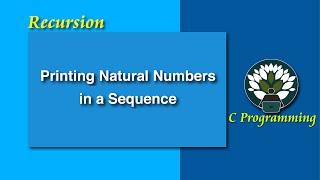 Recursion Printing Natural Numbers from 1 to N