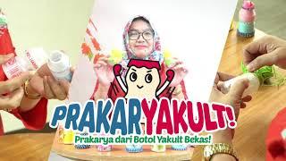 #PRAKARYAKULT Prakarya dari Botol Yakult Bekas!: Botol Yakult Bekas Jadi Hiasan Aesthetic!