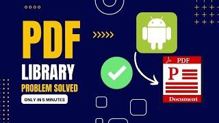 PDF Viewer Library problem solved in Android Studio । Innovative Programmer । Fahim Software's