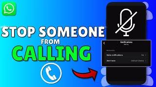 How To Stop Someone From Calling Me On Whatsapp | Stop Whatsapp Calls  Without Blocking (Easy)