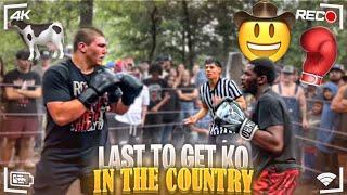 LAST TO GET KNOCKED OUT IN THE COUNTRY …