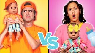 Ellie vs Jimmy Babysitting for 24 Hours Challenge