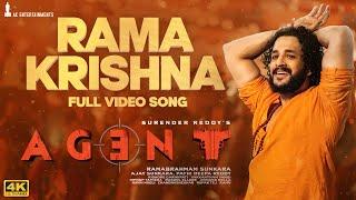 Rama Krishna Full Video Song [4K] | Agent | Akhil Akkineni | Ram Miriyala | Hiphop Tamizha