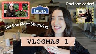 Vlogmas Day 1 | Big Box Plant Shopping & Pack an Order! 