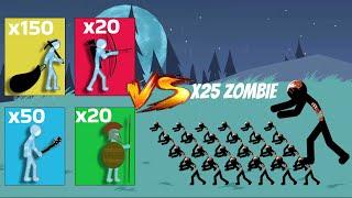 Stickman Mod Ice Classic Characters Fight Zombie | SITCK WAR LEGASY MOD