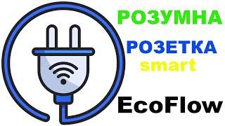 Розумна розетка EcoFlow Smart Plug | Економія електроенергії підчас відключення або блекауту