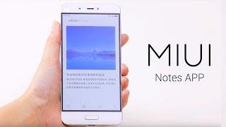 MIUI: Notes App