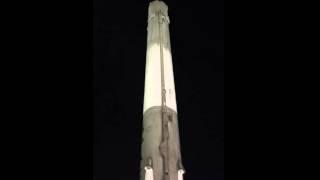 SpaceX Falcon 9 Full Thrust ORBCOMM-2 first stage with recovery crew following landing