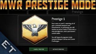 Modern Warfare Remastered - Entering 1st Prestige! (COD4 Remastered Prestige Mode and How It Works)