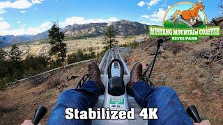 NEW Mustang Mountain Coaster (Stabilized 4K POV) - Estes Park