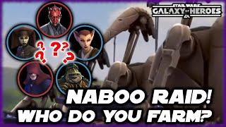 Who Should You Farm For the Naboo Raid in Star Wars Galaxy of Heroes?