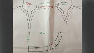 Round collar neck cutting and stitching in Hindi EMODE