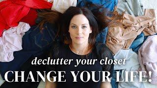 The BEST Way To Declutter Clothes *life-changing*