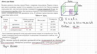 ОГЭ по математике. Печь для бани. Задание 3