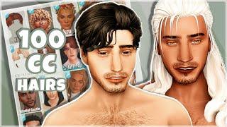 My Favorite Male CC Hair // The Sims 4: Maxis Match / Maxis Mix Showcase w/ CC List