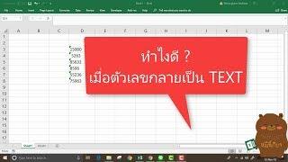 EXCEL TIPS: ทำไงดี เมื่อตัวเลขกลายเป็น TEXT