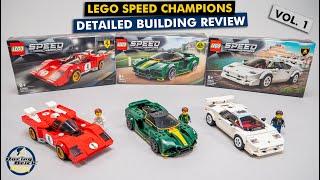 LEGO Speed Champions 2022 building reviews - Ferrari 512M, Lotus Evija & Lamborghini Countach