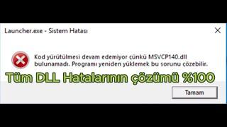 Tüm Dll Bulunamadı Hatalarının çözümü!!!!