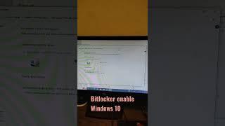 How to enable Bitlocker in windows 10