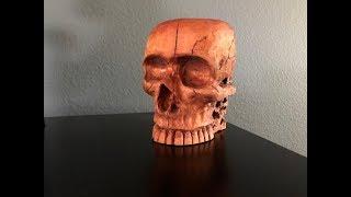 Wood Skull Power Carving Dremel Foredom Kutzall