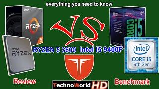 Ryzen 5 3600 vs i5 9400F. Tested 11 games and Benchmarks in 2020