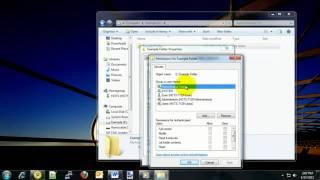 Windows 7: Change File or Folder Permissions
