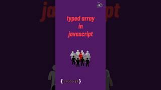 typed array in javascript | #javascript tutorial in 1 minutes #coding #programming #modern