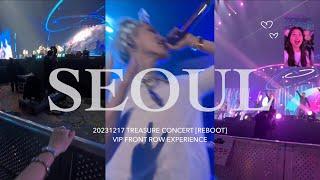 [4K] VLOG: TREASURE CONCERT REBOOT IN SEOUL VIP FRONT ROW EXPERIENCE 20231217