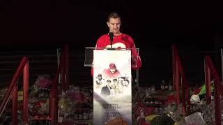 Johnny & Matthew Gaudreau Vigil - Mikael Backlund