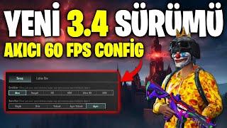 YENİ  PUBG MOBİLE 3.4 60 FPS CONFİG! PUBG MOBİLE 60 FPS YAPMA! PUBG MOBİLE KASMA SORUNU ÇÖZÜMÜ