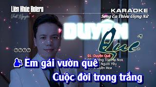 Karaoke Liên Khúc Duyên Quê - Song Ca Thiếu Giọng Nữ | Song ca cùng Vast Nguyễn