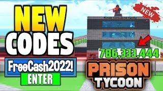 ALL NEW *WORKING* SECRET CODES FOR PRISON TYCOON IN 2022 ROBLOX PRISON TYCOON CODES!!