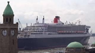 Hamburg - Queen Mary 2 beim ausdocken! 17.06.2016 (Video 02)