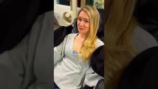 Malorie Mackey reacts to the Medical Breakthrough Massage Chair