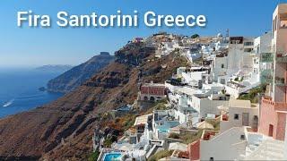 RALAXING DAY AT FIRA SANTORINI WITH AMAZING CALDERA VIEW | SATISFYING VIEW #satisfying #asmr #viral