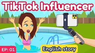 TikTok Influencer part 01 | English Story | Learn English | Animation | Learn English with Kevin