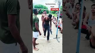 TA Army हाइट measurement GD 160CM. #short #army #viral #video #motivational