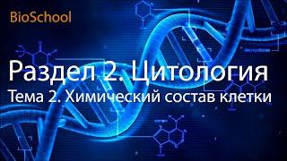 ЕГЭ ПО БИОЛОГИИ. РАЗДЕЛ 2: ЦИТОЛОГИЯ. ТЕМА 2: ХИМИЧЕСКИЙ СОСТАВ КЛЕТКИ